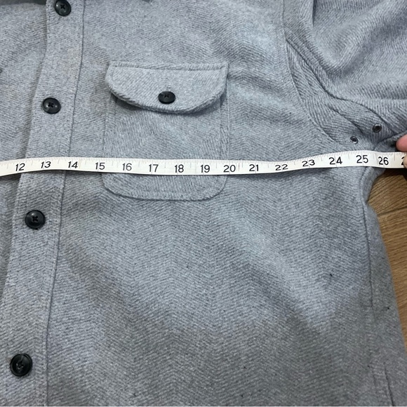 JACHS New York Fully Lined Wool Blend Shirt Jacket Gray Men's Collar XL - Picture 6 of 9